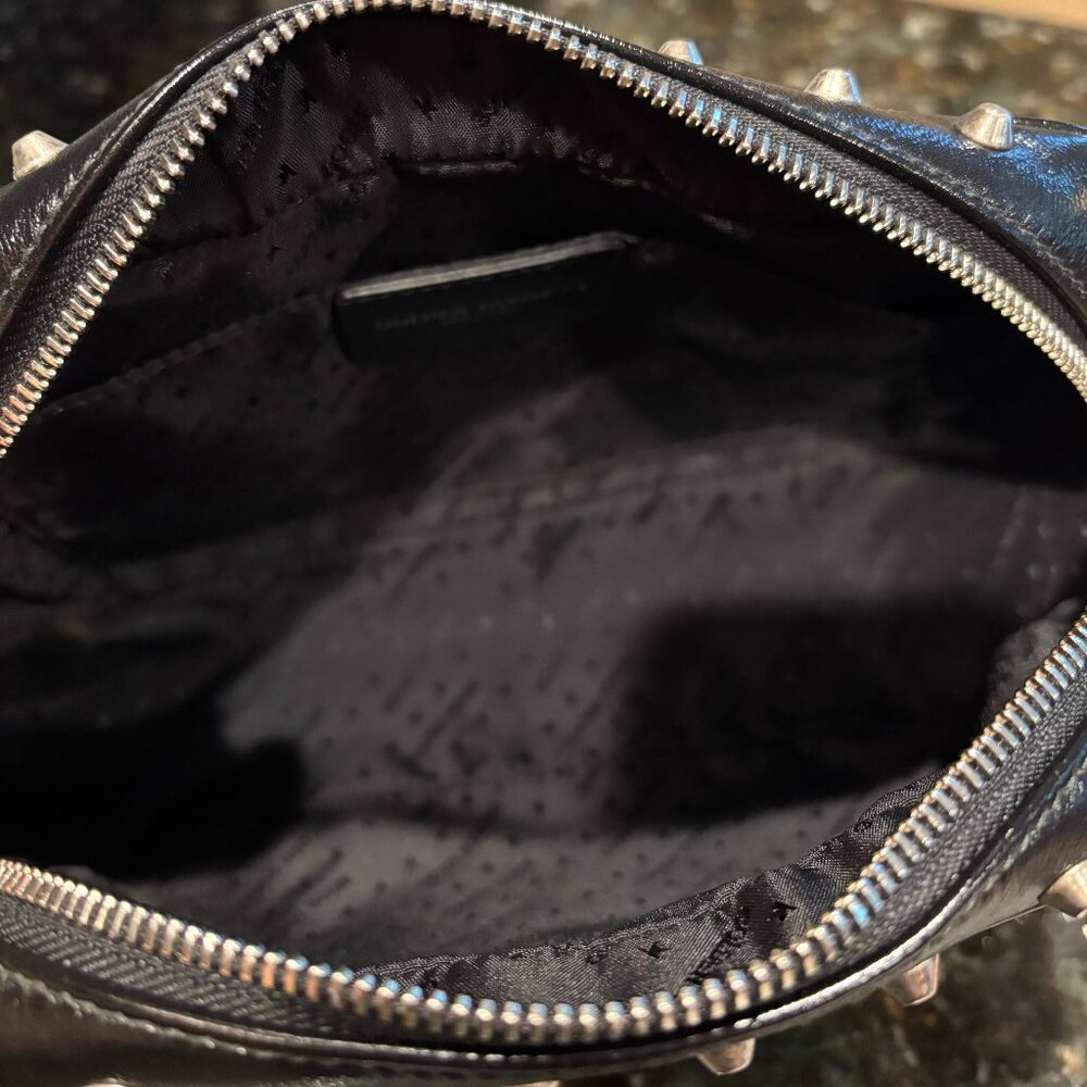 Golden Goose Black Studded Leather Shoulder Bag With Star - Picture 12 of 12